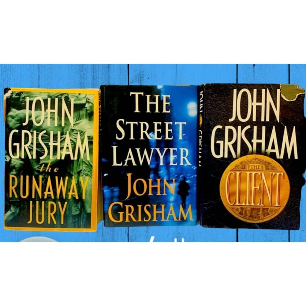 John Grisham’s Triple Hardcover Book Bundle Runaway Jury, Street Lawyer, Client